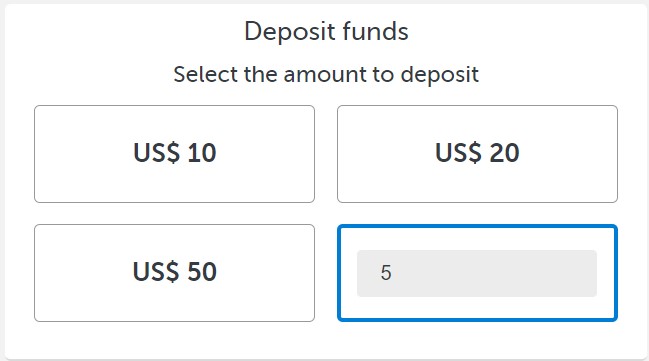 Deposit value