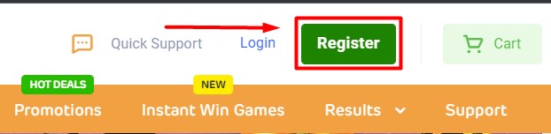 Register an Account at LottoAgent 