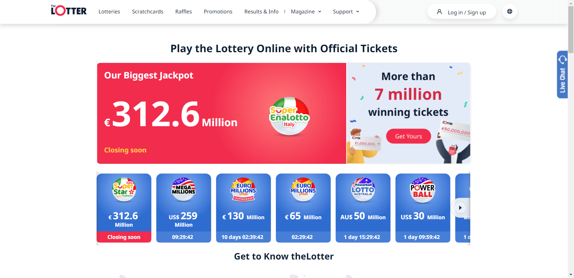 theLotter Online Lotteries