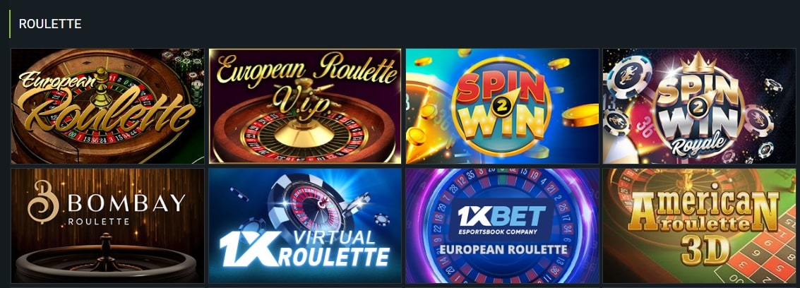 1xBet Online Roulette Games